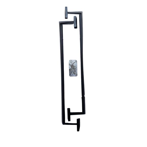 Towel Bar for Bathroom, 24" Hand Towel Holder Rod with Metal, Black Towel Racks - Picture 8 of 11